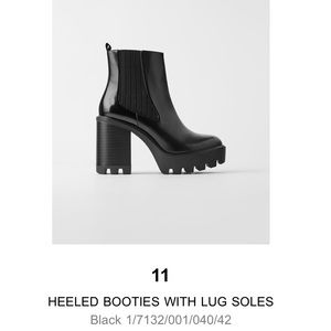 NWT Zara Heeled Booties